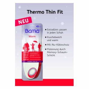 Einlegesohle Warm Thermo Thin Fit