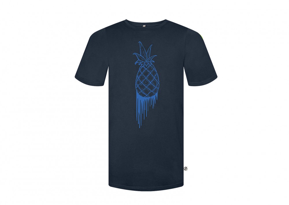 Veganes T-Shirt | BLEED T-Shirt Bloody Pineapple Navy