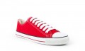 Veganer Sneaker | ETHLETIC Fair Trainer White Cap Lo Cut Cranberry Red